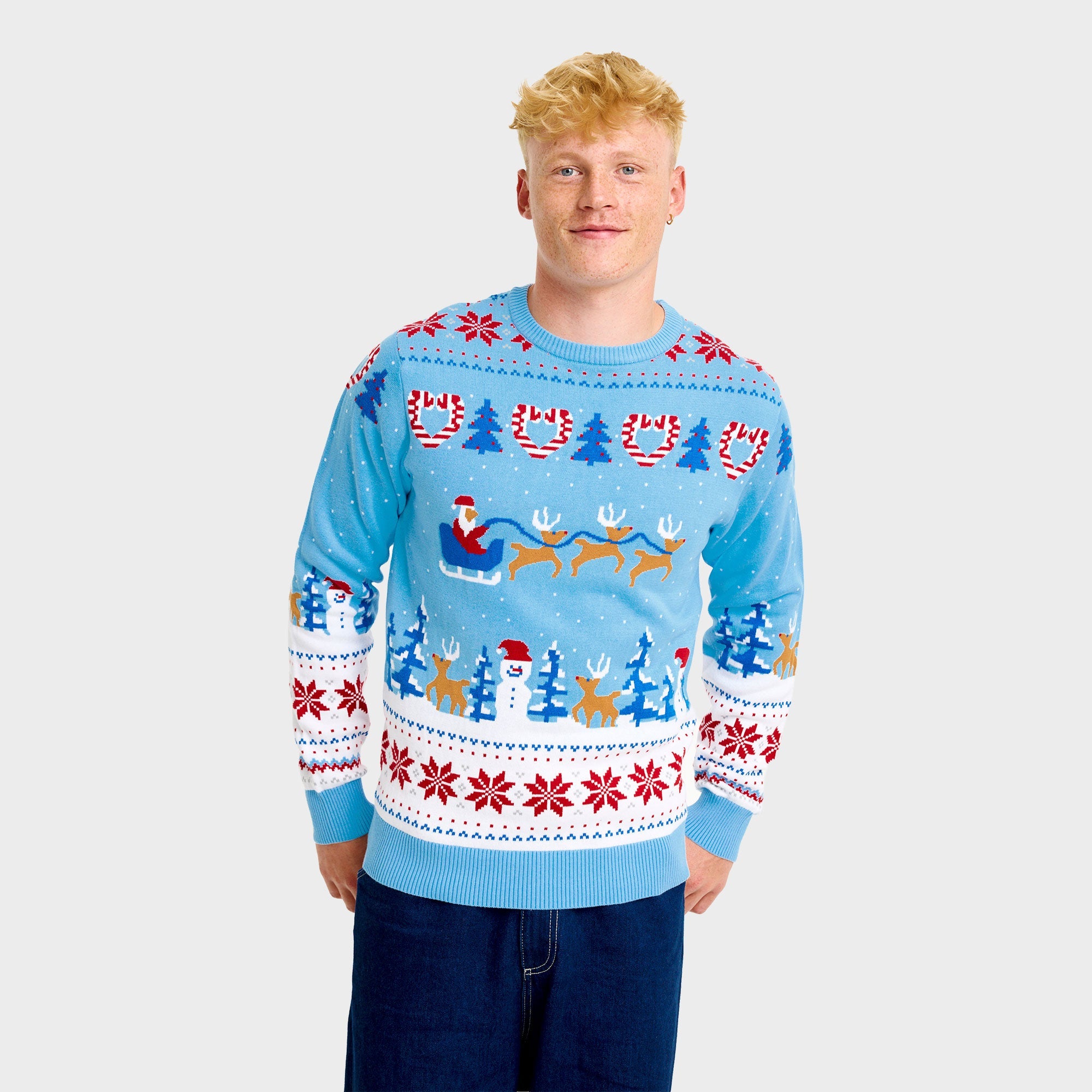 Weihnachtswunderland-Weihnachtspullover - Herren.