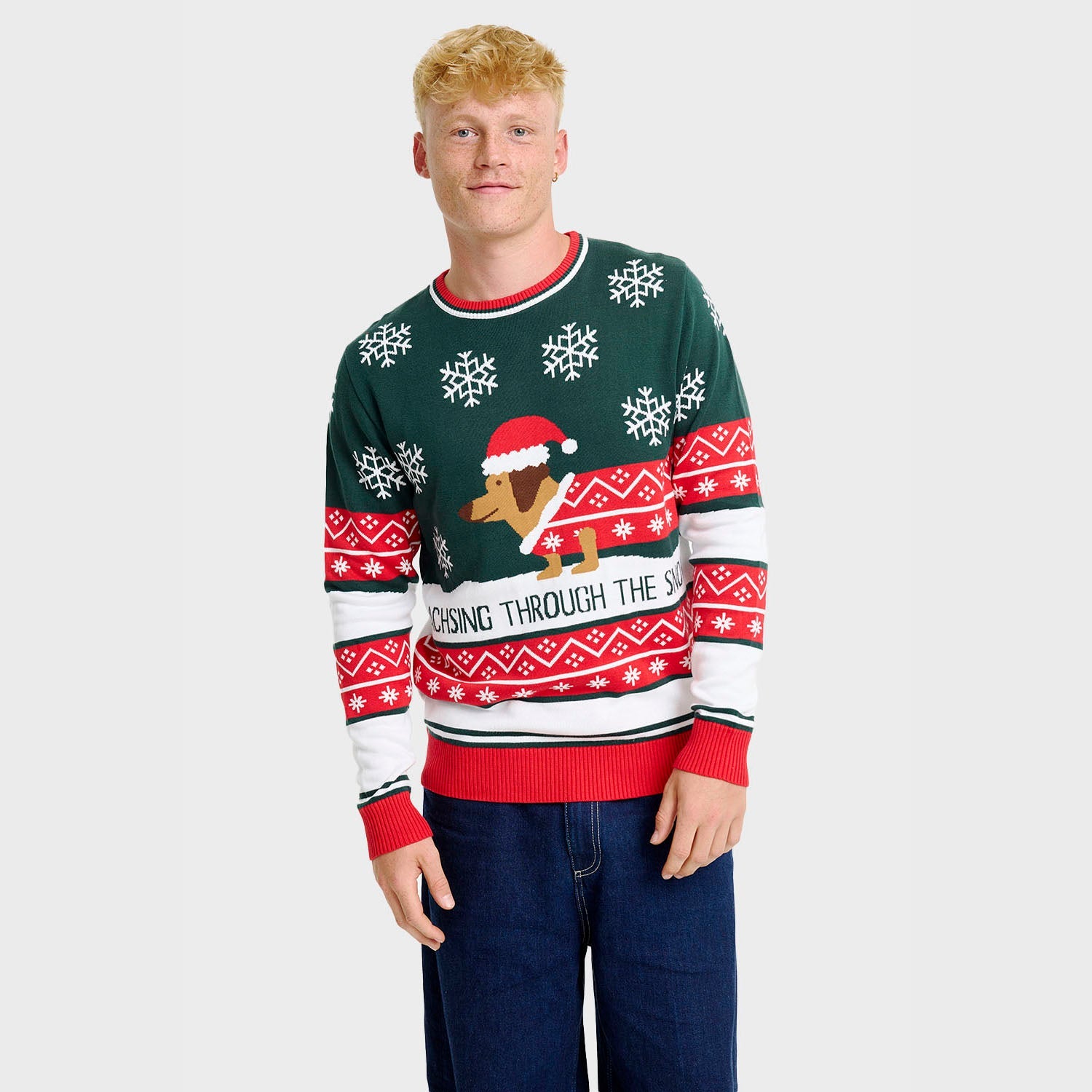 Daschen um Weihnachtspullover - Herren.