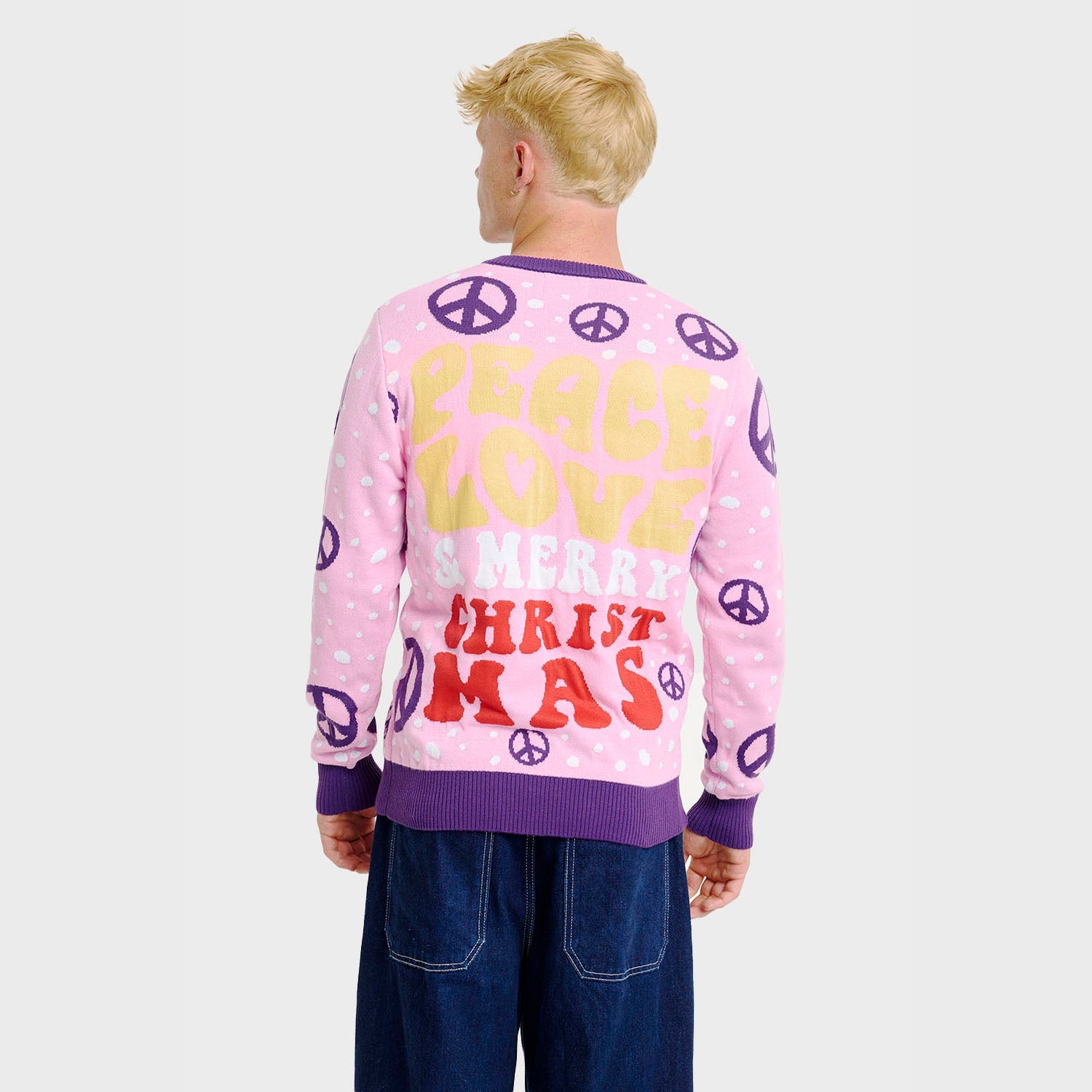 Hippie Weihnachtspullover - Herren