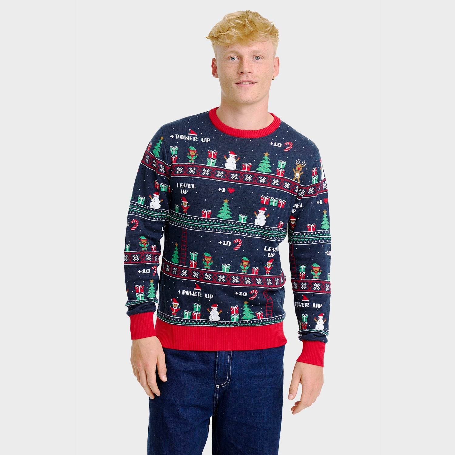 Vintage Gaming Weihnachtspullover - Herren