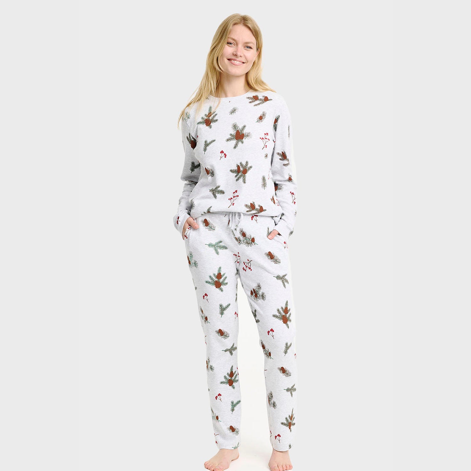 Der Gerippte Pyjama - Damen