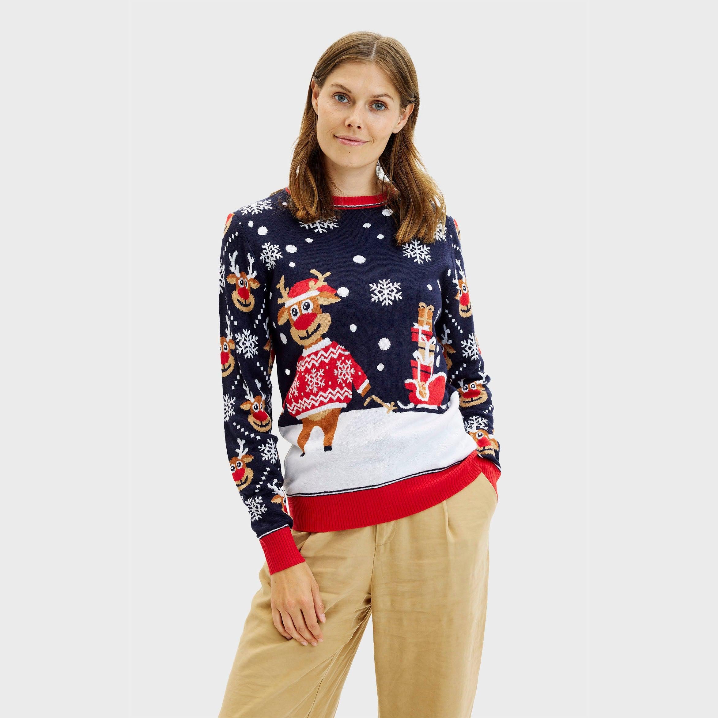 The Bringing Christmas Gifts Sweater - Damen