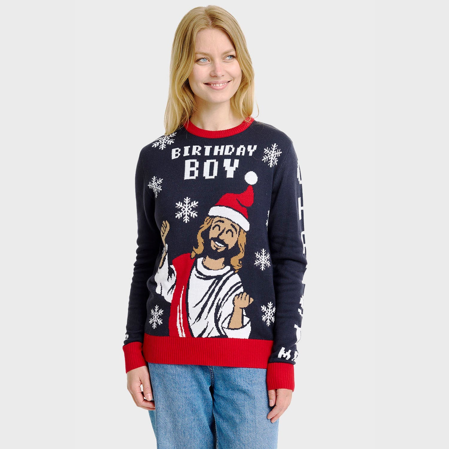 Der Geburtstagsjunge Weihnachtspullover - Damen