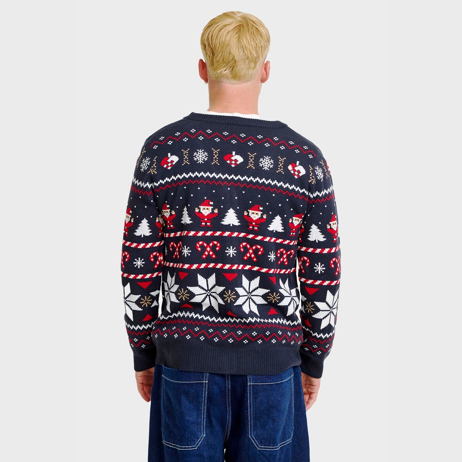 Santas Weihnachtsstrickjacke - Herren