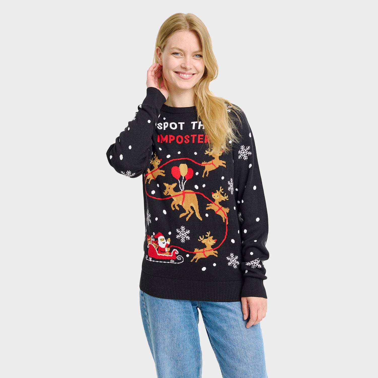 Imposter-Weihnachtspullover - Damen.