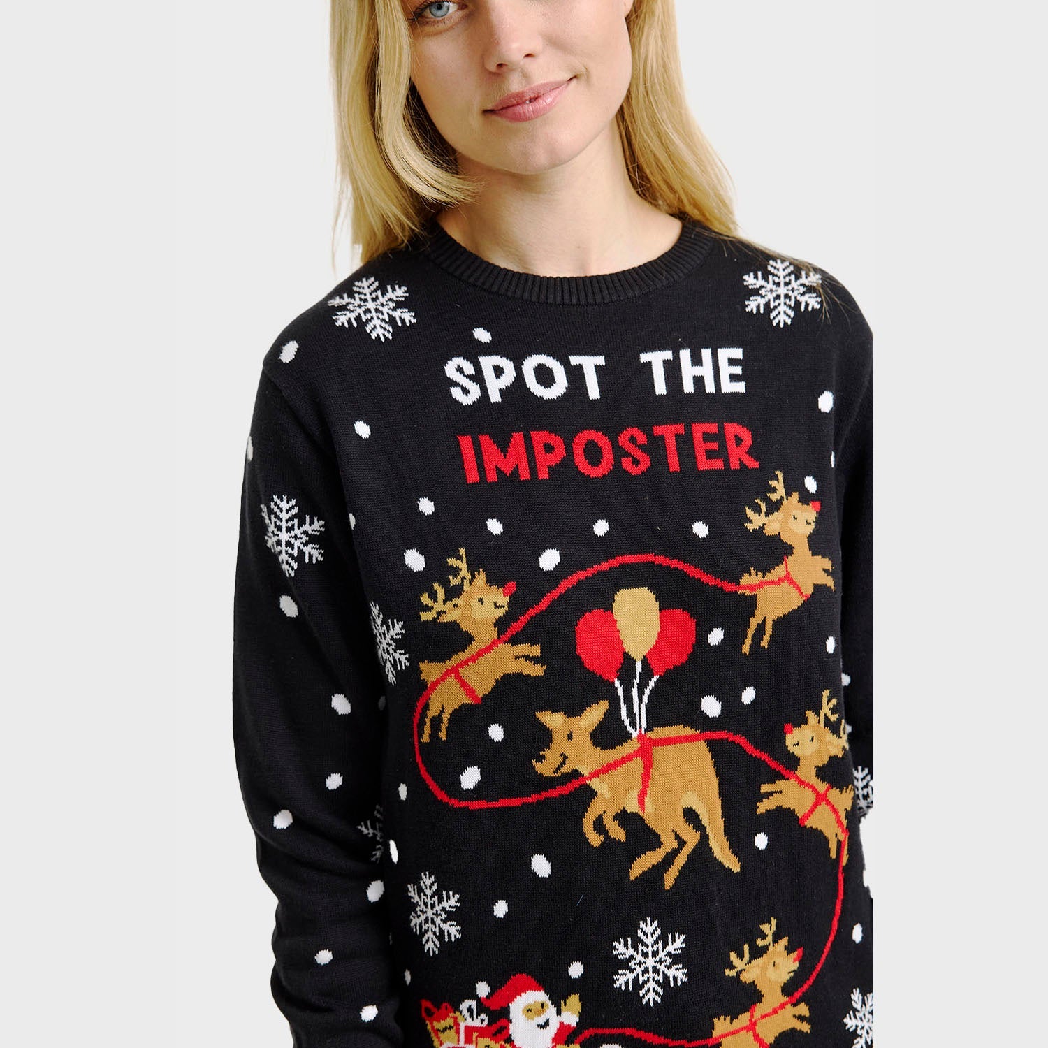Imposter-Weihnachtspullover - Damen.