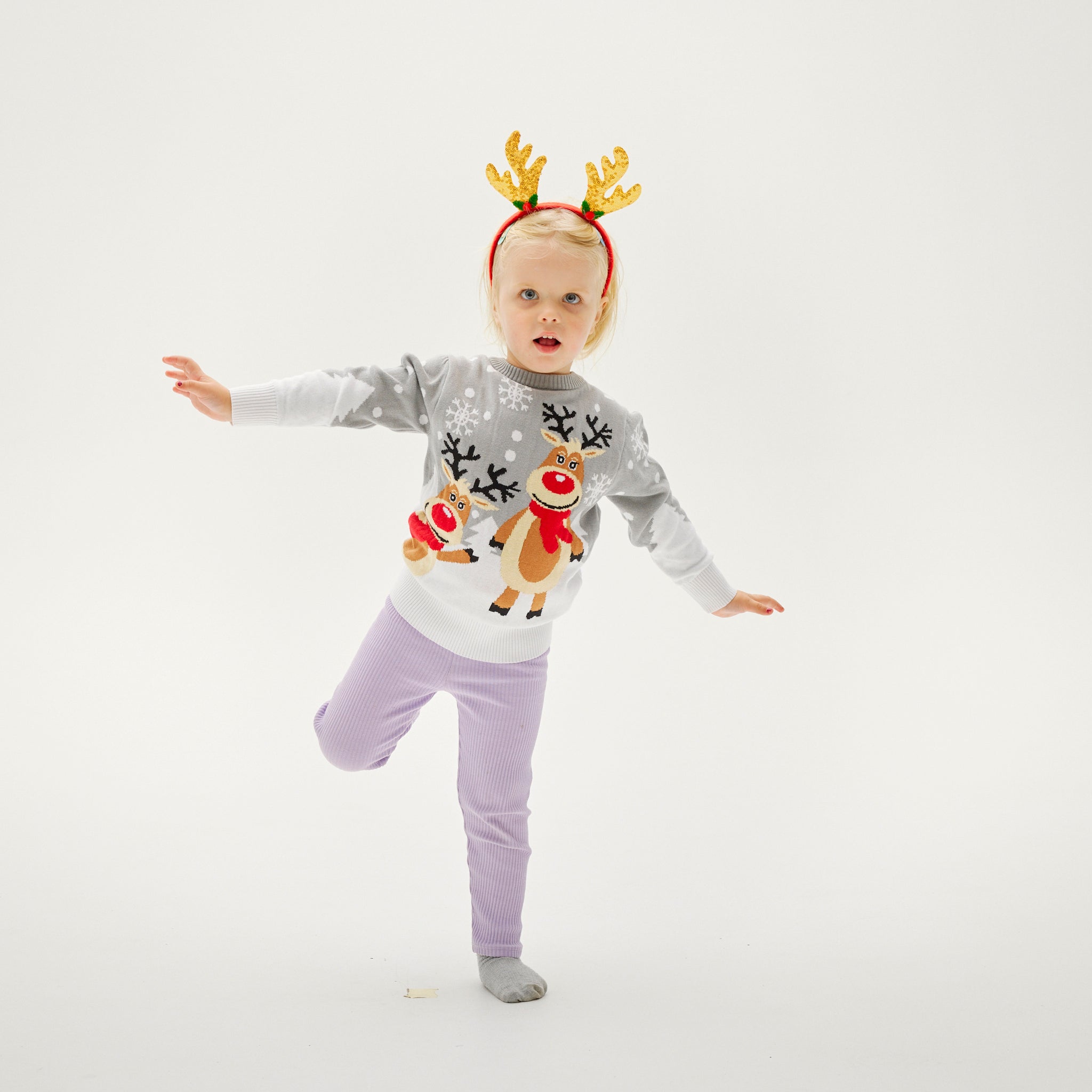 Niedlicher Weihnachtspullover - Kinder.