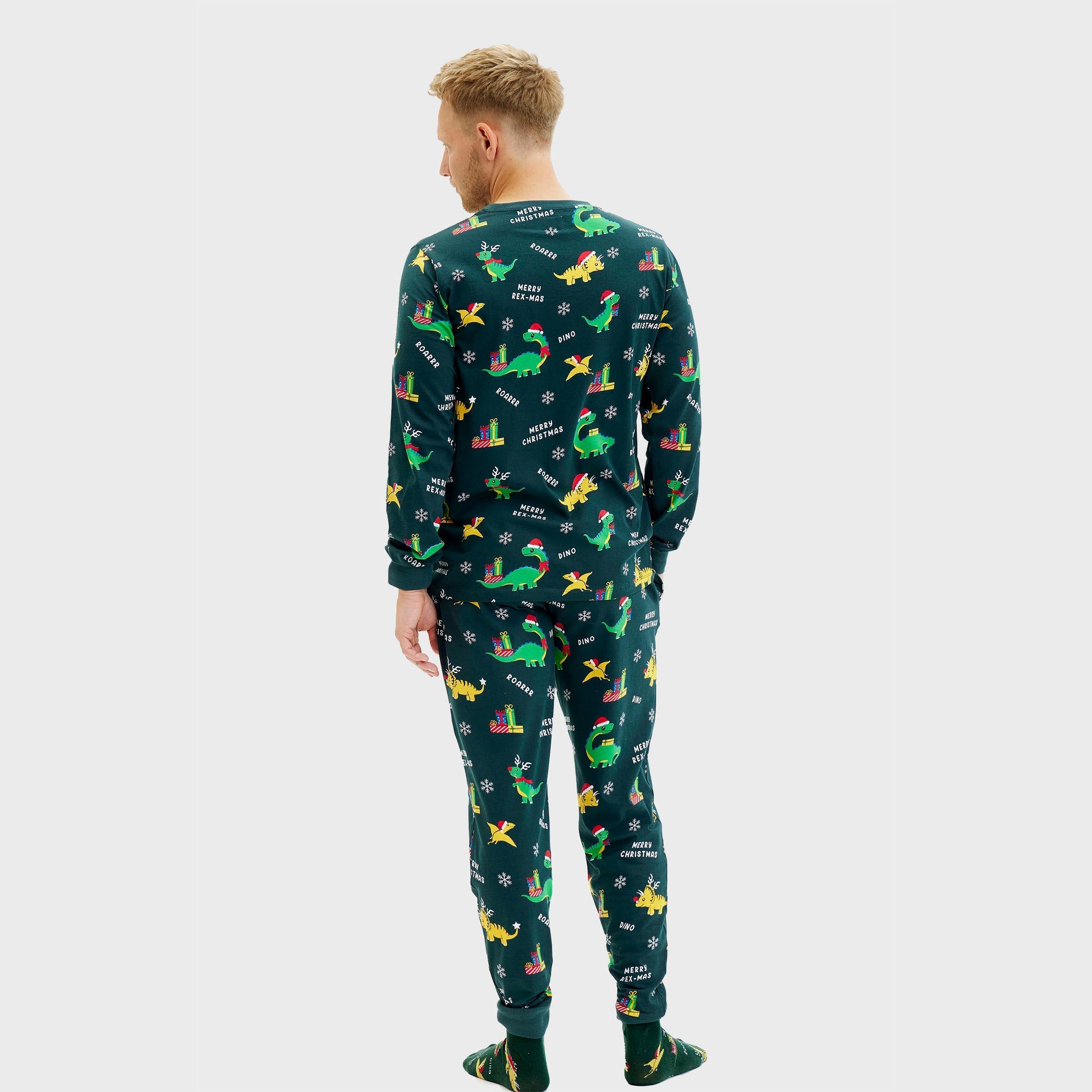 Pigiama di Natale dinosauro - Uomo.