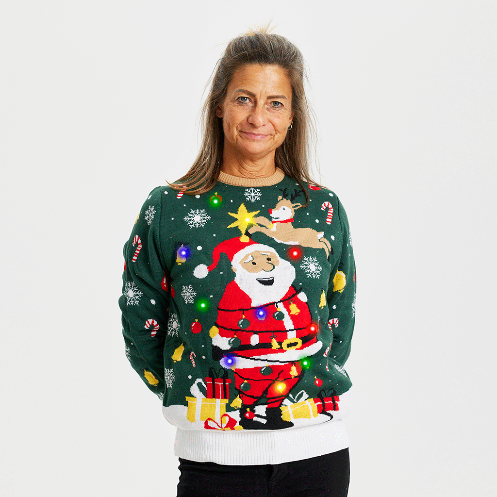 Santa Christmas Star LED - Damen