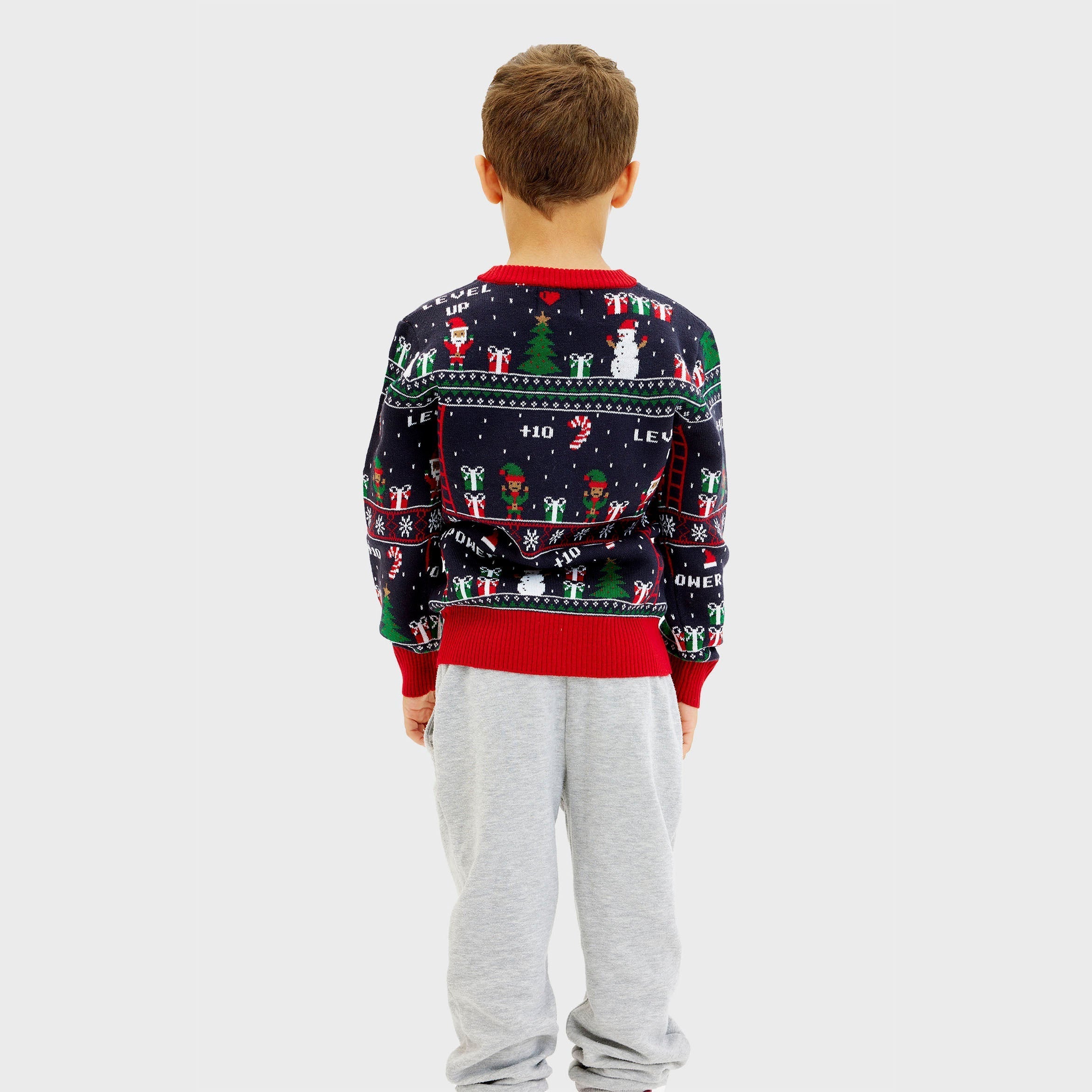 Vintage gamer Weihnachtspullover - Kinder