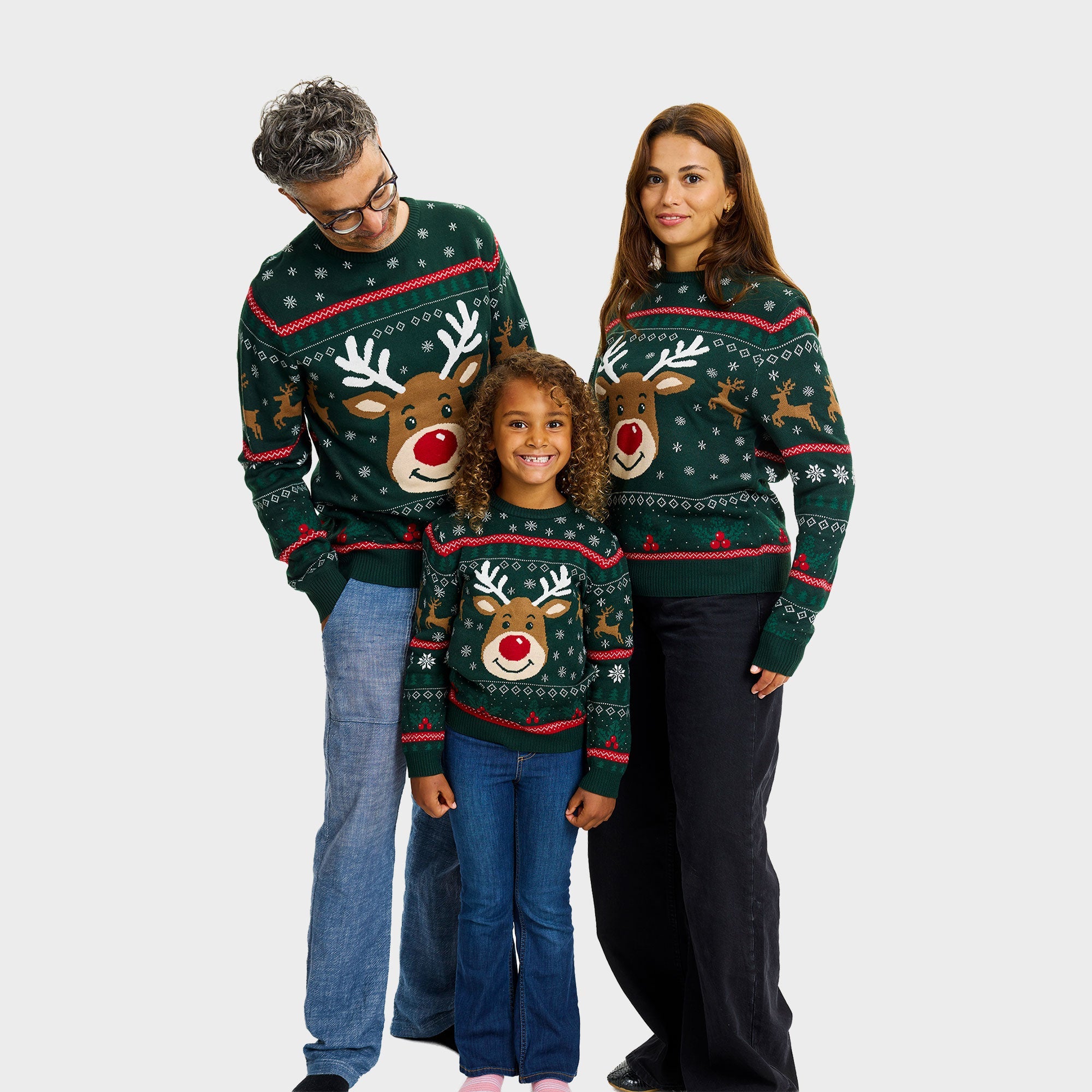 Rudolfs fröhlicher Weihnachtspullover - Kinder